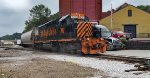 WE 7017 with an AB crew shoves 9 cars up the Wheeling Connection.